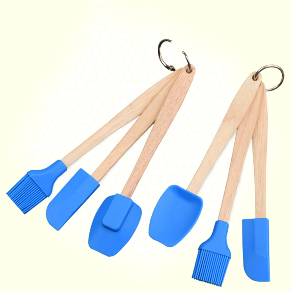 3 шт. силиконовая лопатка ложка кисточка набор для приготовления пищи