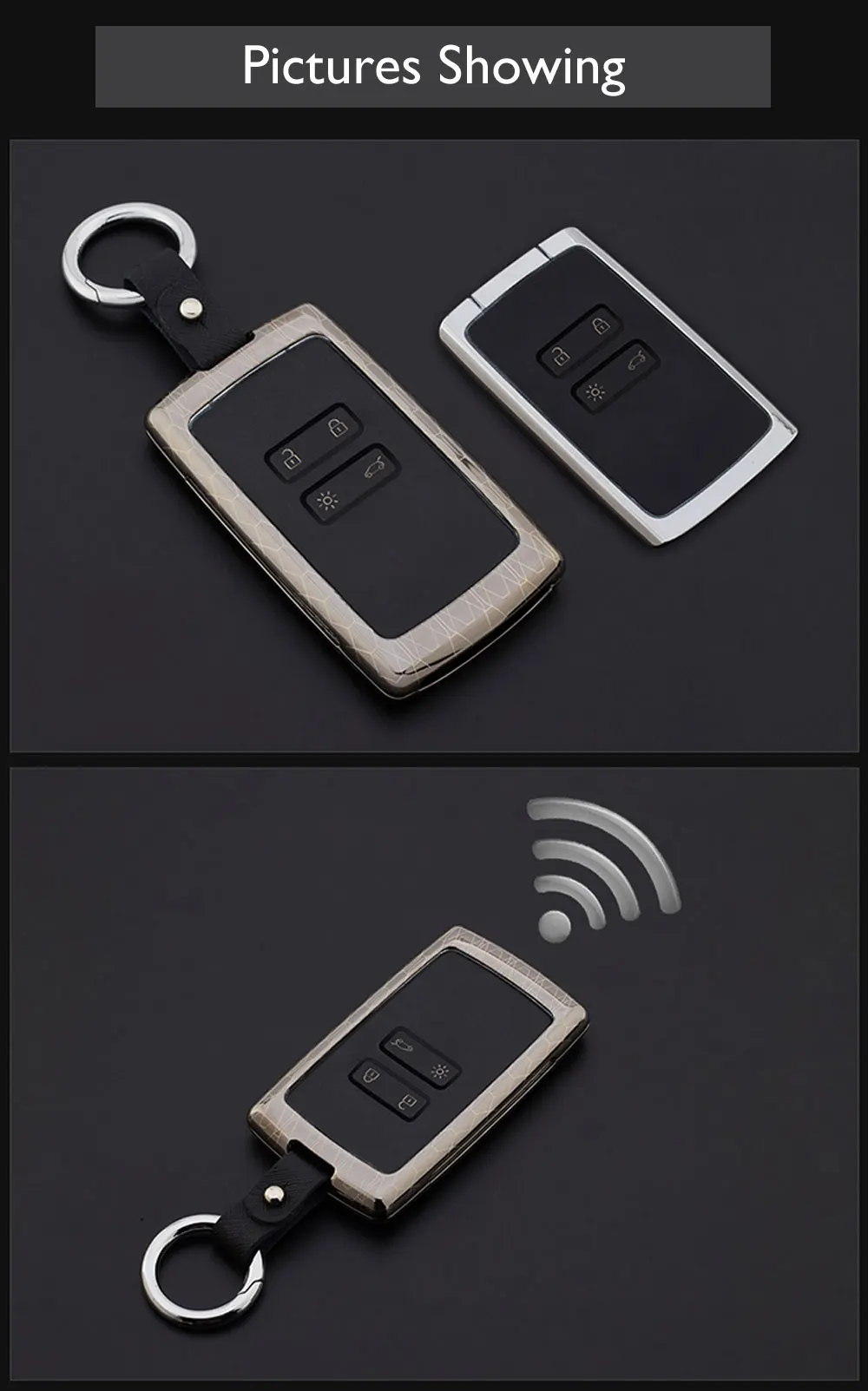 Чехлы для автоключей из оцинкованного сплава ATOBABI для Renault Clio Talisman Megane Scenic Kadjar Captur Koleos Smart Remote Fob Shell Cover