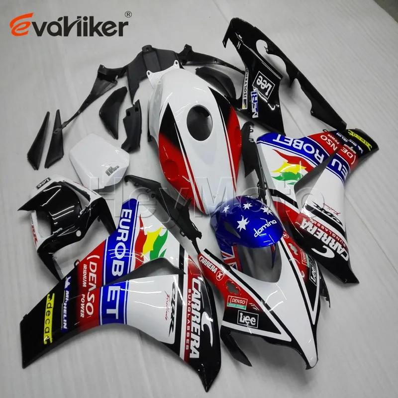 

motorcycle fairing for CBR1000RR 2008 2009 2010 2011 green white ABS plastic motor panels kit Injection mold H2
