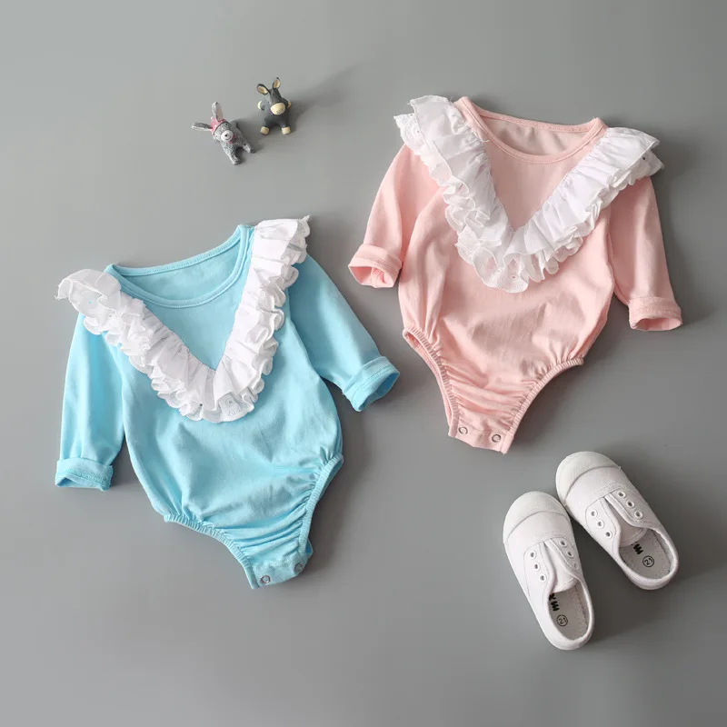 

Baby Cotton Triangle Romper Baby Girls Cotton Jumpsuit Climb Clothes Spring Triangle Clothing 0 - 2Years