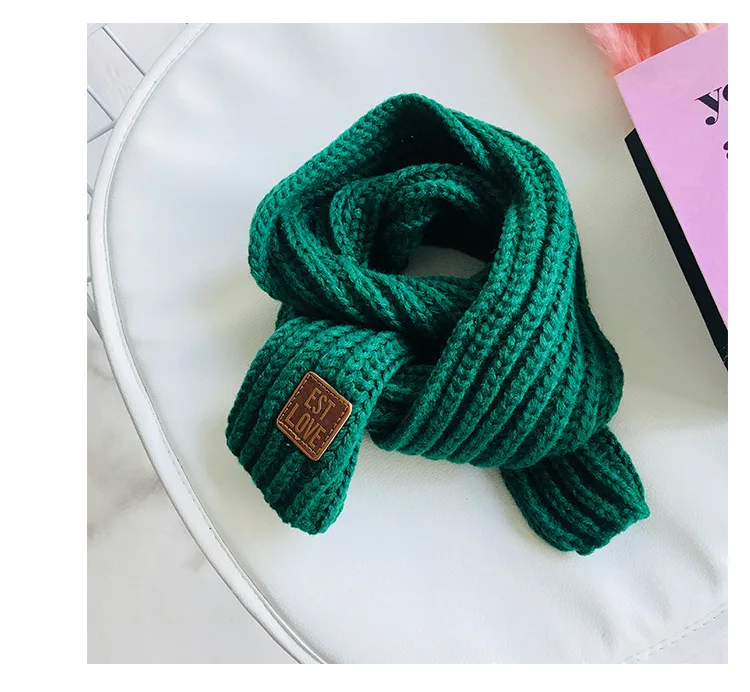 Хлопковый зимний детский шарф PPXX детские шарфы шерстяной теплый для маленьких