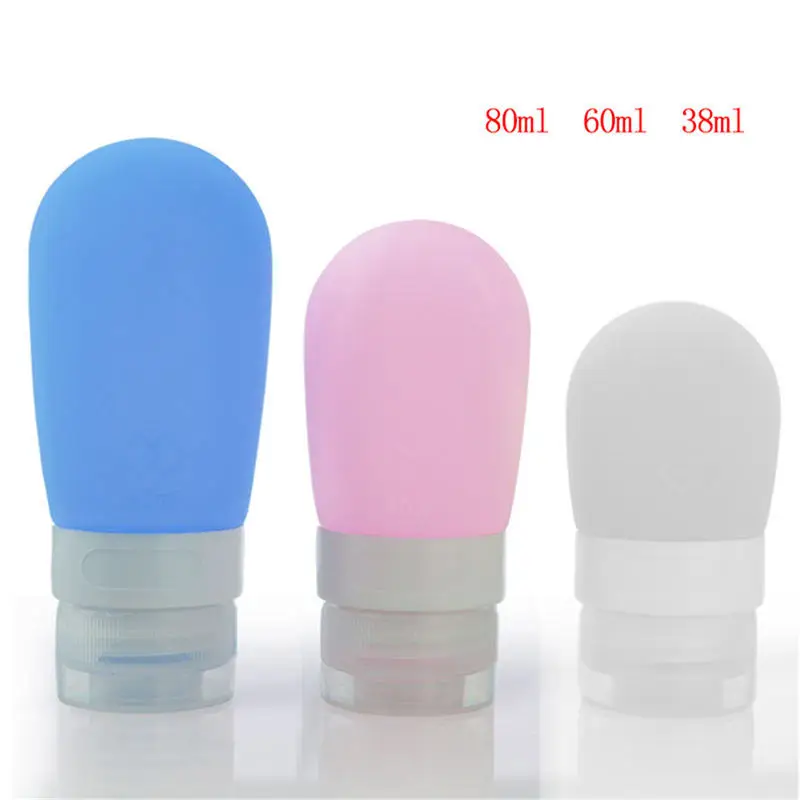 Silicone Points Bottling Travel Cosmetic Shampoo Bottles Shower Gel Extrusion Bathroom Liquid Foam Dispenser |