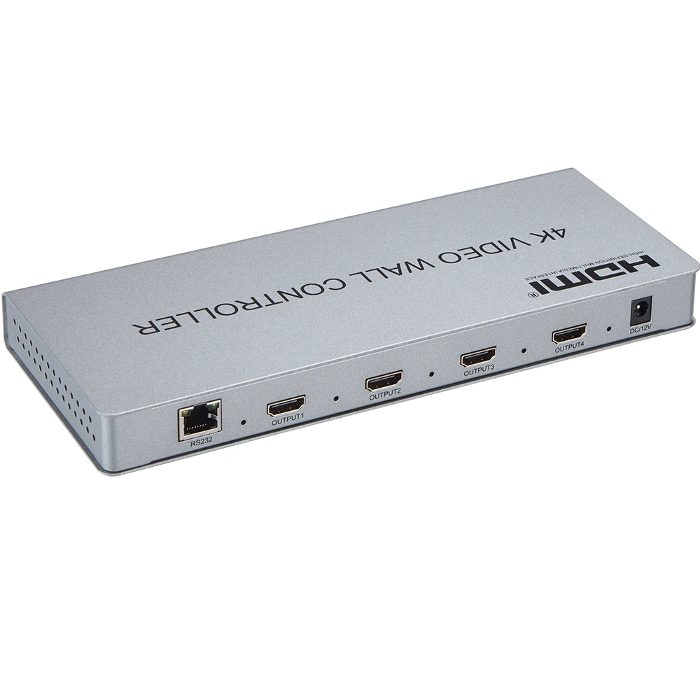 4K HDMI 2X2 видео настенный контроллер LCD TV процессор DVI in 4 выход с аудио и RS232