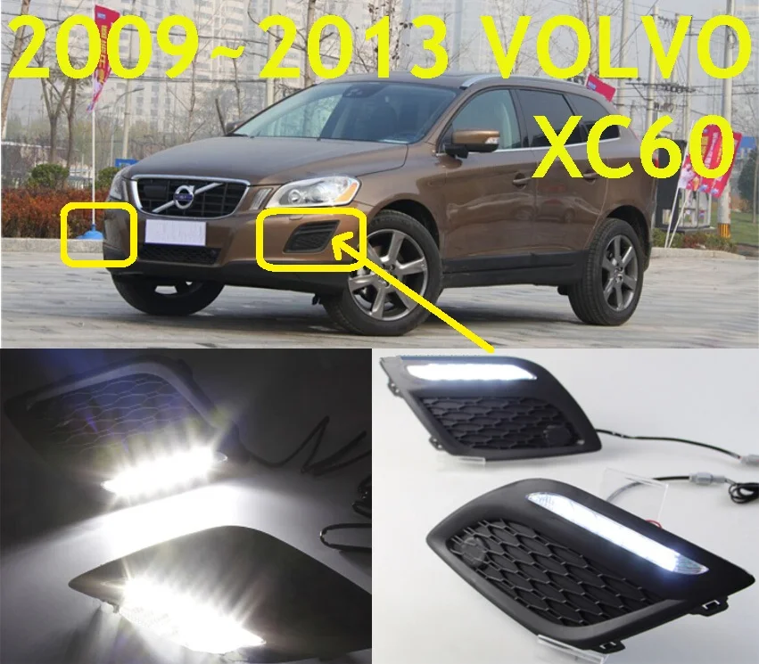 Volv XC60 Дневной светильник; 2009~,! Светодиодный, XC60 туман светильник, 2 шт./компл.; XC90, XC60