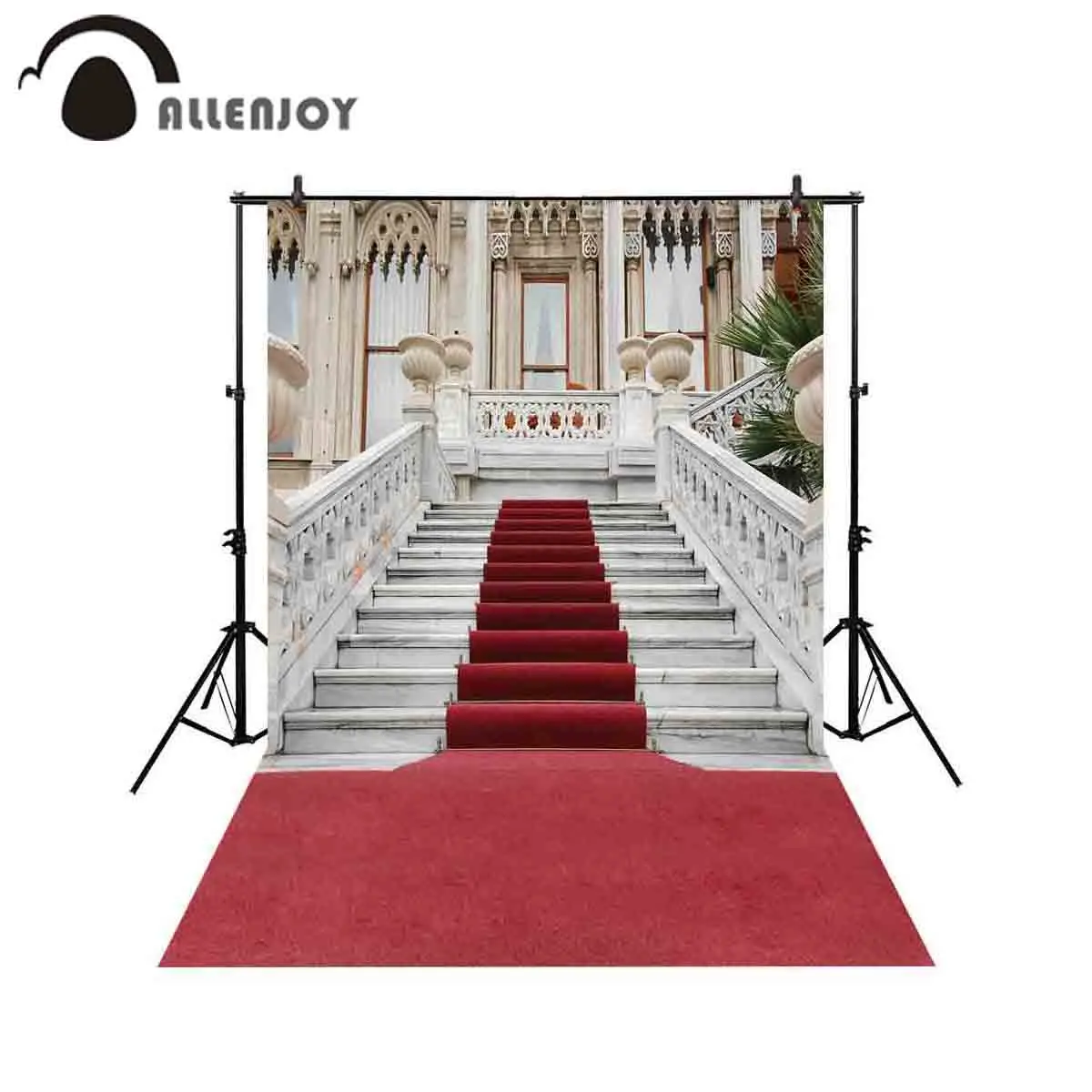 Allenjoy фон для фотостудии ретро великолепный красный ковер мраморный