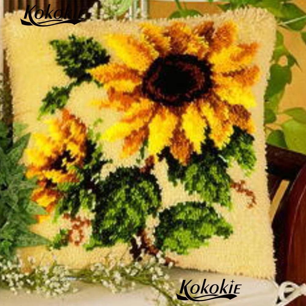 

3d modern colorful carpet cross stitch Threads embroidery Latch Hook Rug Kits Crocheting Rug Yarn embroider Needlework kits
