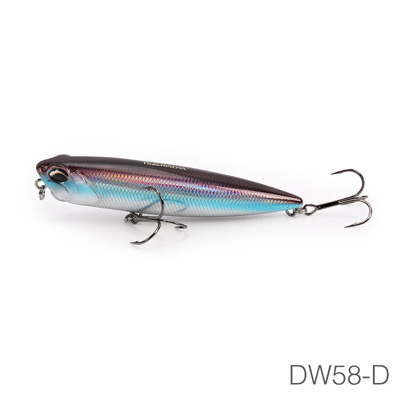DW58-D TSURINOYA для рыбалки приманки DW58 Топ воды карандаш 110 мм 20,5g z-образный плавающий карандаш искусственных приманки для бас змееголов приманки - Цвет: DW58-D