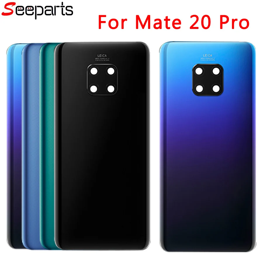 Huawei mate 20 чехол для батареи mate 20 Pro Задняя стеклянная панель для huawei mate 20 Lite чехол для задней двери с заменой объектива камеры
