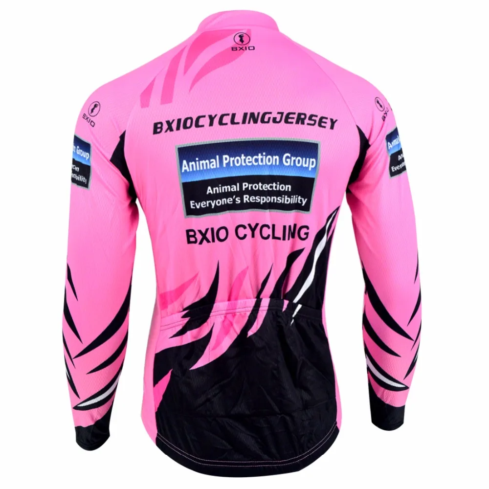 Bxio Ropa Ciclismo женское Велосипедное Джерси теплое с длинными рукавами только Осенний