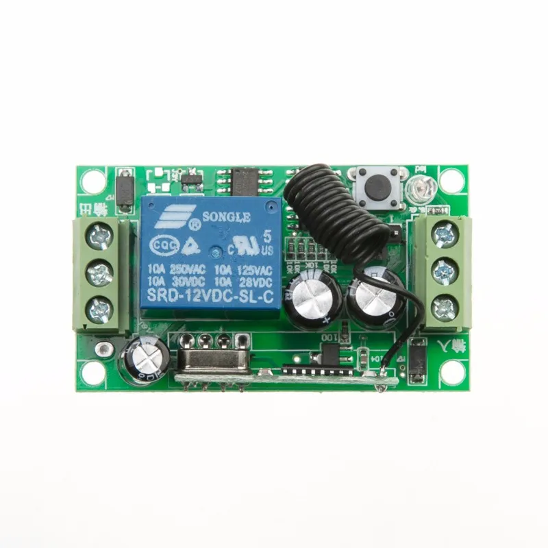DC12V 8A 1CH RF Беспроводная система дистанционного управления 55*32*16 мм 4 * приемника и 1