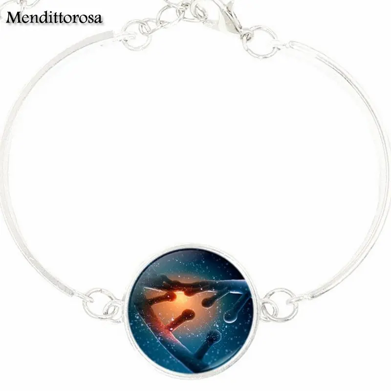 DNA For Schoolgirl Maxi Necklace Fashion Multi Designs Glass Cabochon Ball Chain Bracelet Bangle Jewelry Gifts | Украшения и