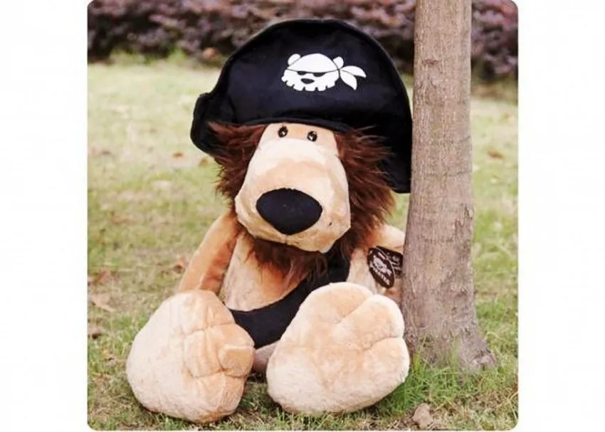 Бесплатная доставка Оригинальная мягкая игрушка плюшевый коричневый пиратский