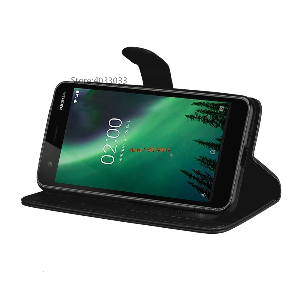 Чехол для Nokia 2 Dual TA 1035 1007 1029 Флип Стенд телефон Обложка Однотонная одежда из
