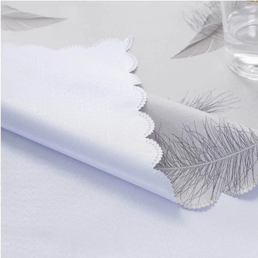 

Oilproof Tablecloths Europe Feather Oilproof TableCloth Cover PVC Tablecloth Background Cloth Home Decor Manteles Toalha De Mesa