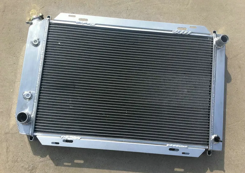 Radiator Only Алюминиевый радиатор+ кожух вентилятора для 1979-1993 Ford Mustang Futura/fairmon GT-350/GT/GLX/LX/L/SVT/SVO/Ghia 2,4/3,8/5.0L I6/V6/V8 - Цвет: Radiator Only