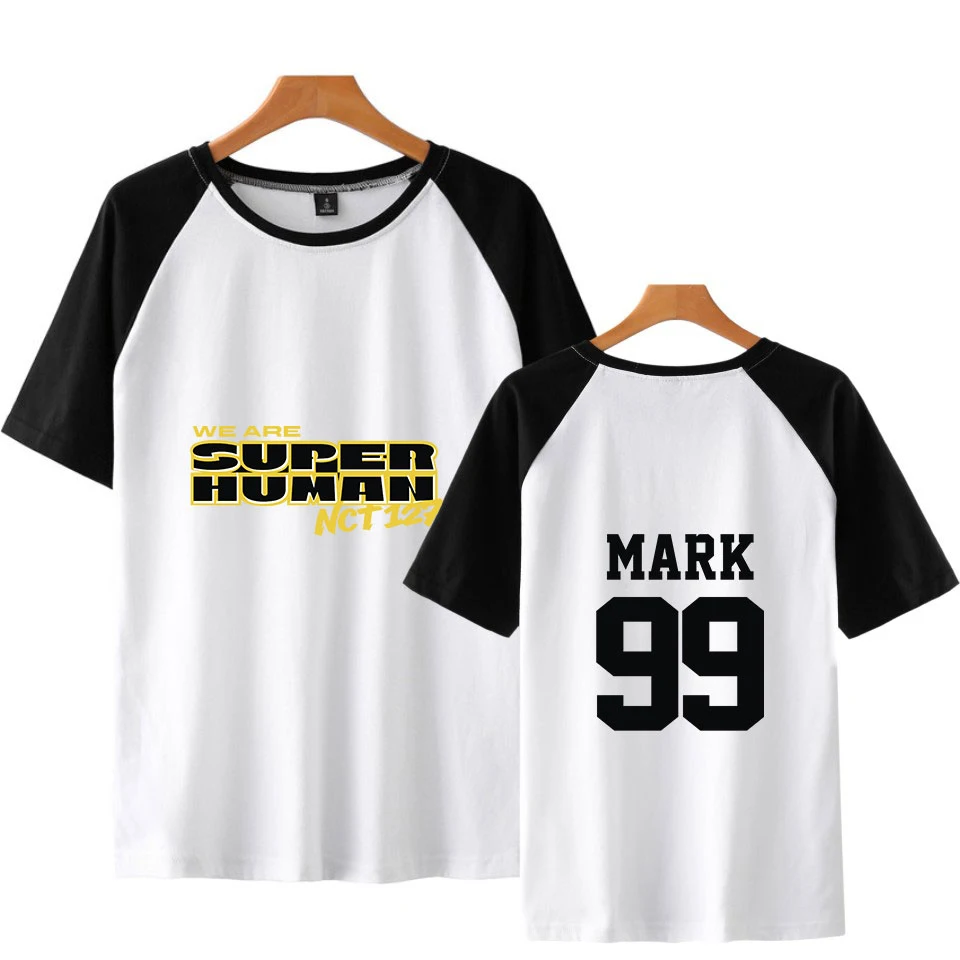 NCT 127 WE ARE SUPERHUMAN летняя Мягкая Футболка реглан с коротким рукавом Kpop Harajuku