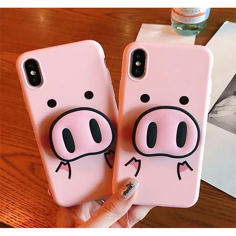 Милый чехол для телефона с изображением поросенка из мультфильма для Xiaomi 8 A1 A2 lite 5X Mix 2 2S Redmi 4A 4X 5A 5 Plus 6 Note 5 4X4 Pro Prime чехол из мягкого ТПУ