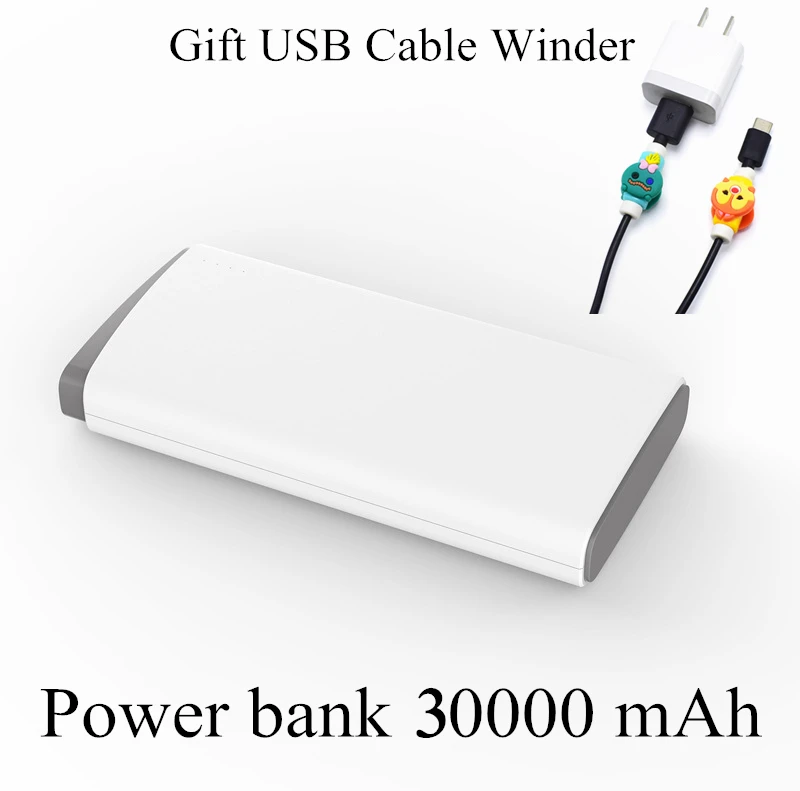 powerbank 20000 mah Внешний аккумулятор 30000 мА/ч 18650, портативный внешний аккумулятор, внешний аккумулятор 30000 мА/ч, мобильное зарядное устройство для iPhone и планшетов, повербанк - Цвет: powerbank 20000 mah