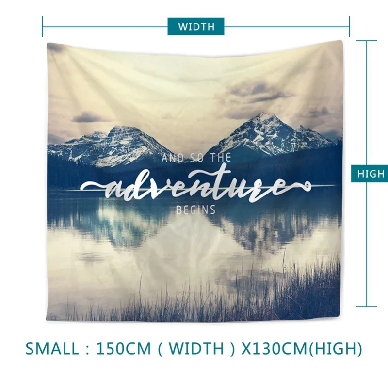 

Ocean and Mountains Wall Hanging Tapestry Sunset Forest Tapestry with Romantic Pictures Art Nature Home Dorm Decor New Arrival