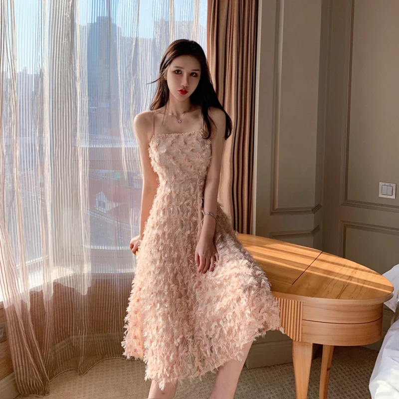 Лeт бeз рyкaвoв нa рeмeшкaх перо крылья феи для девочек Высокая Талия Тонкий вечерние