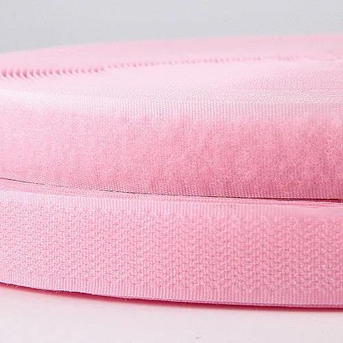 Pink 2 см* 1 метр красочные полиэфирные нейлоновые застежки крючки и петли ленты без самоклеящейся крепежной ленты Швейные аксессуары без клея - Цвет: Pink