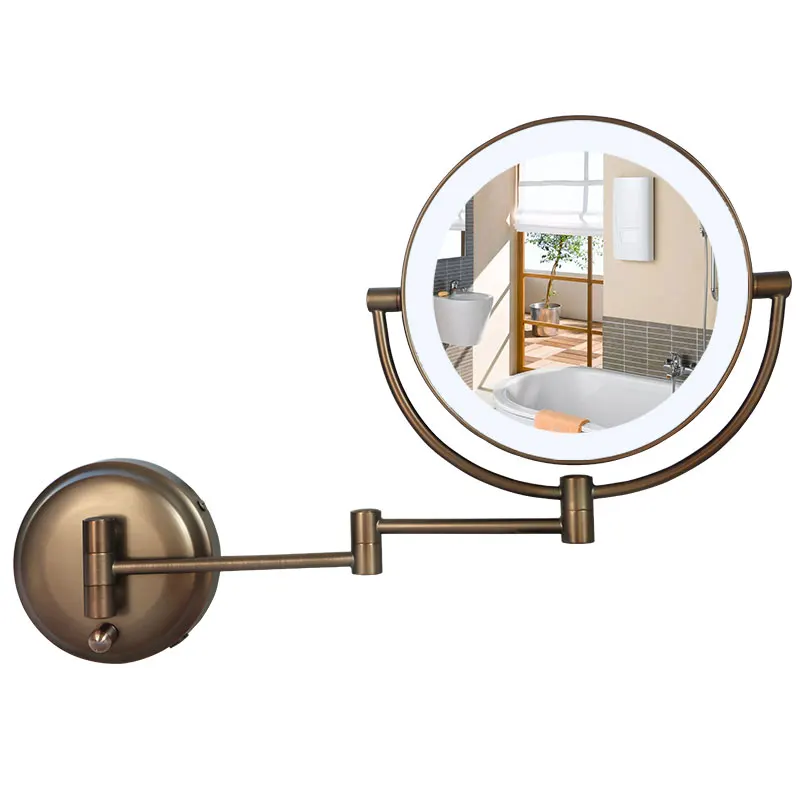 Античное HD стекло для ванной комнаты 1X 3-кратное увеличение 8-дюймовое