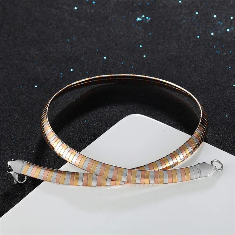 Pro Сталь Chocker Воротник Модные украшения моменты заявление Цепочки и ожерелья