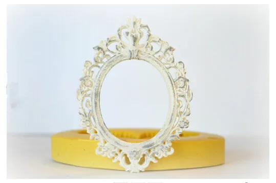 Овальная элегантная рамка силиконовая резина Гибкая пищевая безопасная