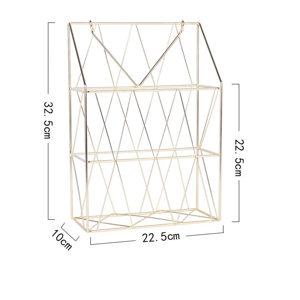 Скандинавские металлические золотые корзины для хранения многофункциональные