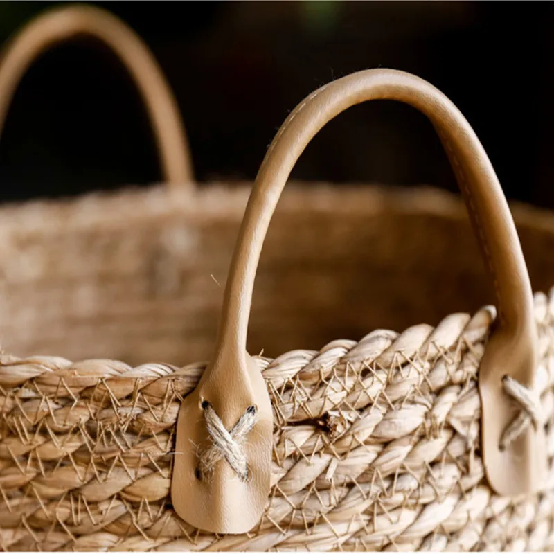 Cestos украшения цветочный горшок плетеная корзина для фруктов с ручками свадебная Пасхальная Соломенная