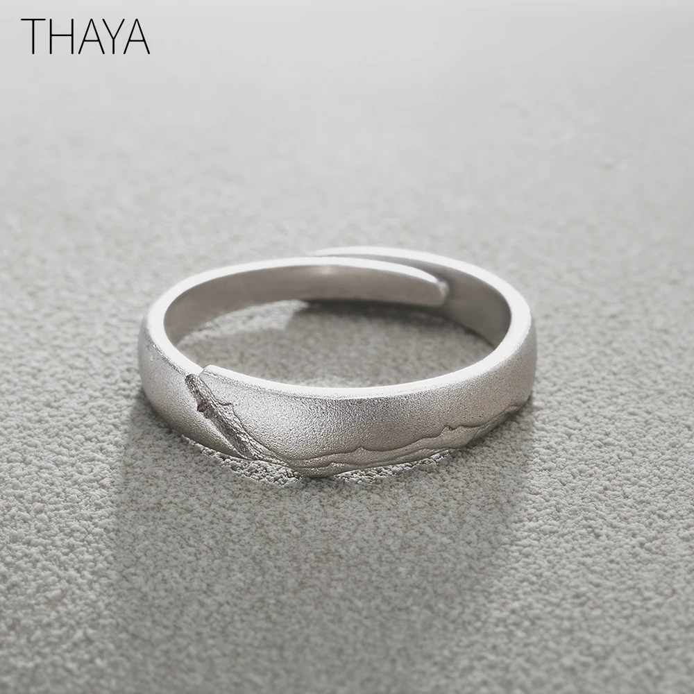 Thaya, кольца, S925 серебро, Круговой Рок дизайн, циркониевое Ювелирное кольцо для женщин, элегантный простой подарок