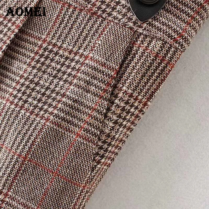 Женские клетчатые комбинезоны длиной до щиколотки повседневные модные