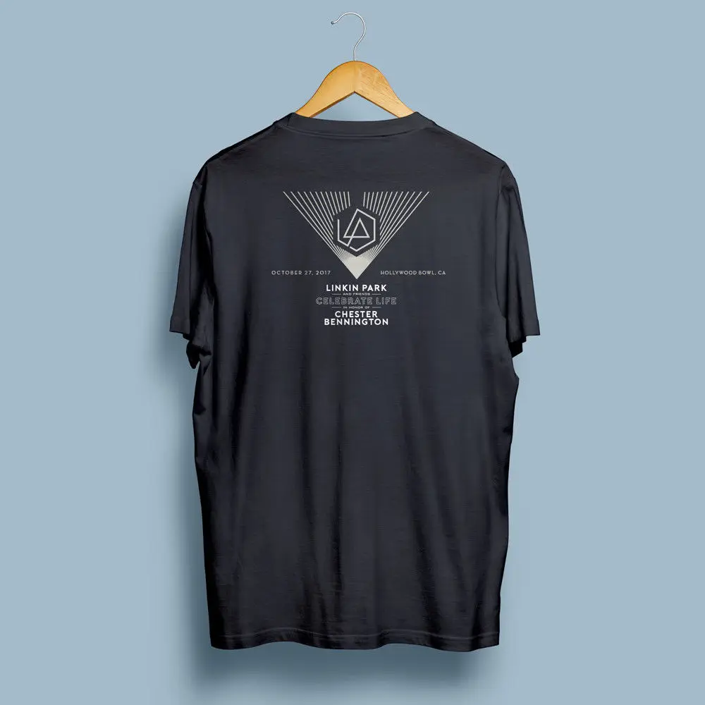 Футболка отличное качество Хлопковая мужская Linkin Park &amp Friends дань Chester Tour 2018 S-XXXL