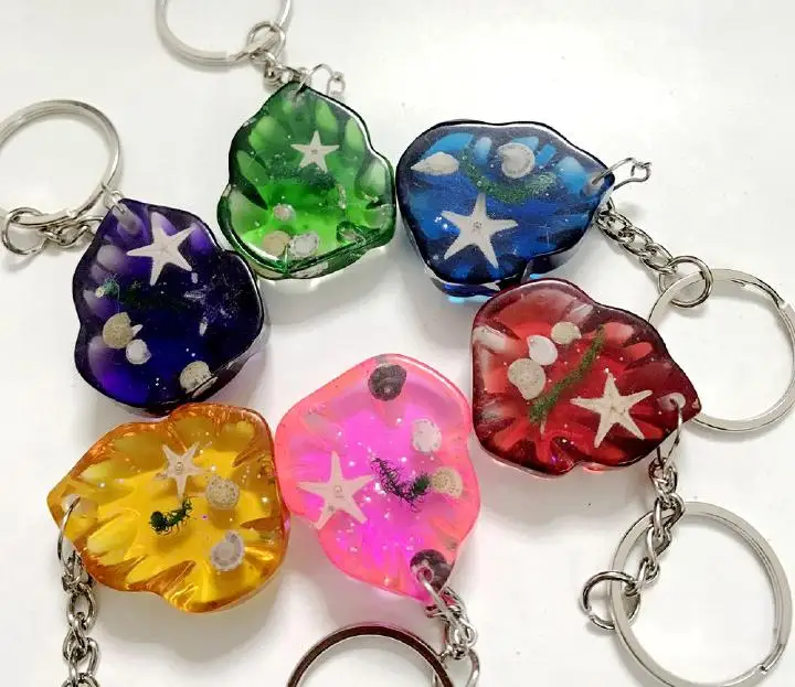 12 шт. цветной брелок в виде морской звезды модные Гавайи абсолютно новый|brand key