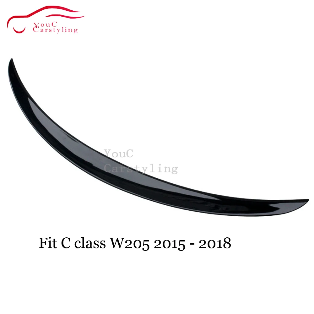 W205 ABS окрашенный задний Багажник крыло для губ AMG стиль спойлер Mercedes C class C180 C200 C300
