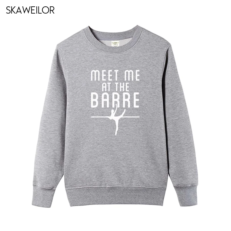 Балетки Meet Me At The Barre женские толстовки с забавным принтом топы длинными рукавами