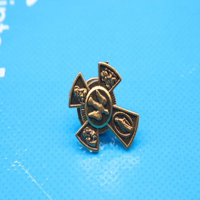 12 шт. классическая ретро-брошь в виде голубя Креста Иисуса Христа Peace брошь со