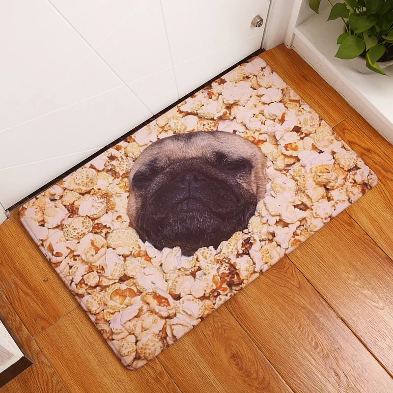 Коврик для ванной забавные Мопсы с принтом 50x80 см|bath mat|bathroom matcarpet bathroom |