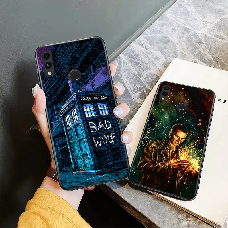 Силиконовый чехол Tardis Box Doctor Who для Huawei honor 6A 7A Pro 7X 8 Lite 8A 8X 8C 9 Note 10 View 20 20S 9X