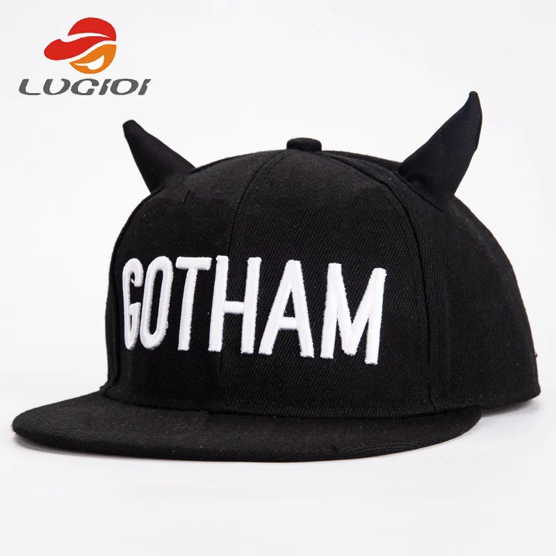 LVGIDI Мода Snapbacks GOTHAM Рогами Дьявола Уши Хип Хоп Шляпы Творческий Бейсболка Унисекс