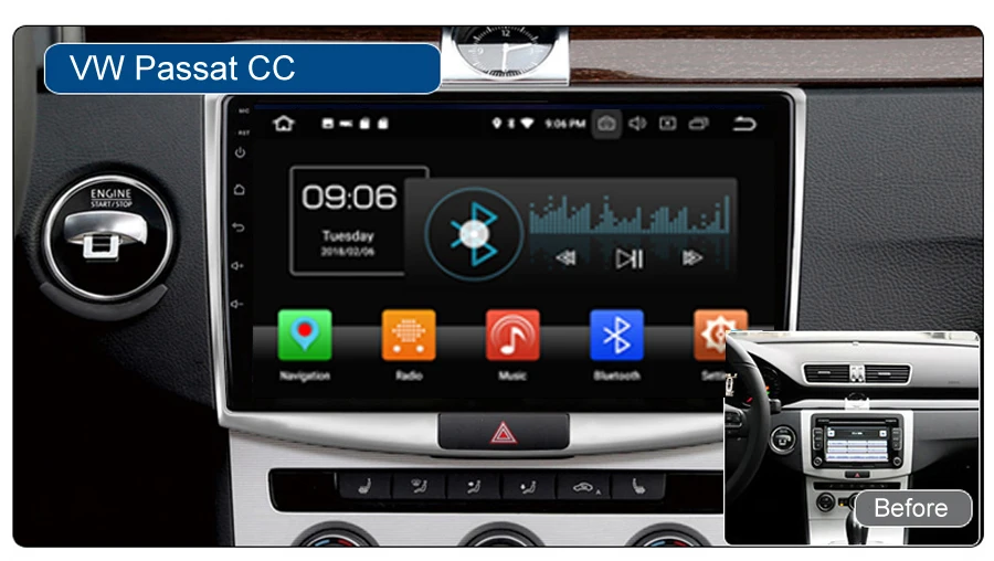 ELANMEY автомобильный gps навигации для HYUNDAI ELANTRA 8-ядерный android 9,0 сенсорный экран DVD Мультимедиа Радио BT головного устройства