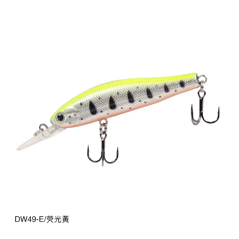 Color E Le Fish TSURINOYA, 65 мм, 5,5 г, подвесная приманка в виде гольяна, длинная литая приманка, имитация рыболовного магнита, центробежная с 3D глазами, DW49 - Цвет: Color E