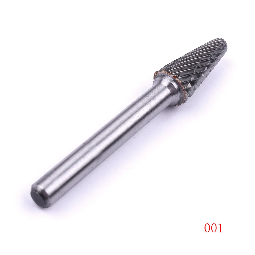 1 шт. 6 мм хвостовик 10 головка из карбида вольфрама двухрежущий вращающийся