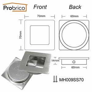 MH009SS70 Мебель probrico скрытые ручки утопленный ручки для выдвижных ящиков шкаф сайдинг дверь Потяните встраивание кухня ручка 1 шт - Цвет: MH009SS70