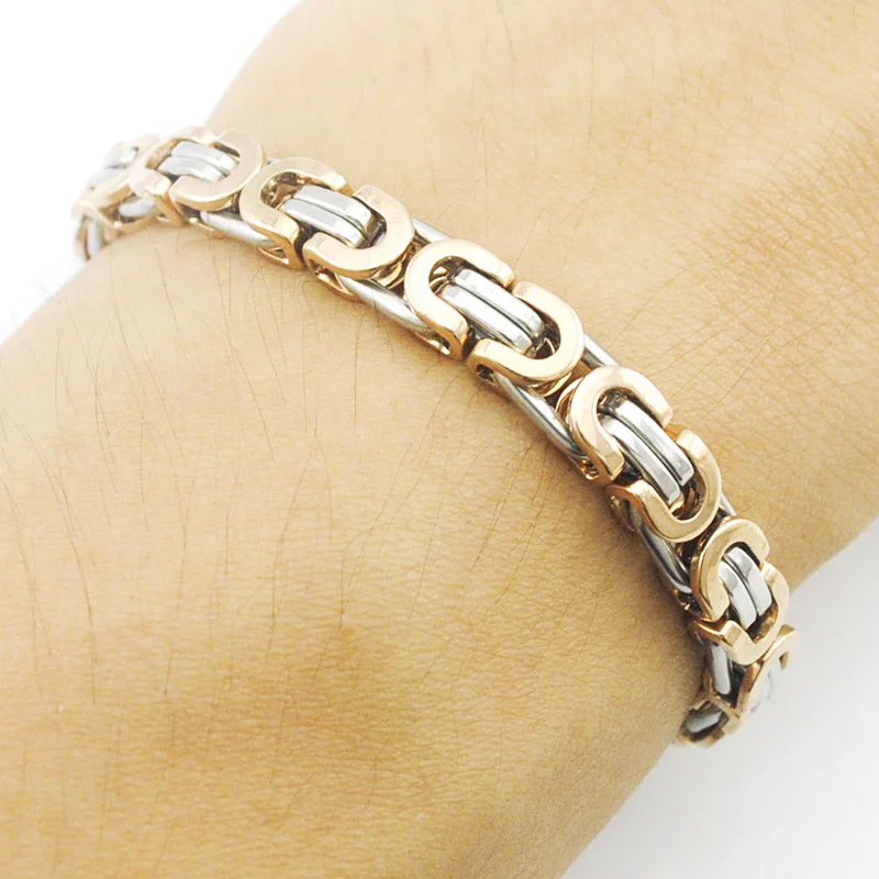 ATGO мужской браслет из нержавеющей стали 316L ручной цепочка для мужчин ювелирные