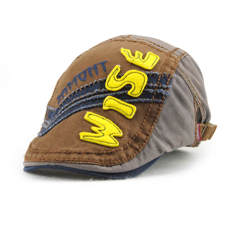 Minhui Новый хлопковый детский берет Кепка Gorras плоские шапки для мальчиков и