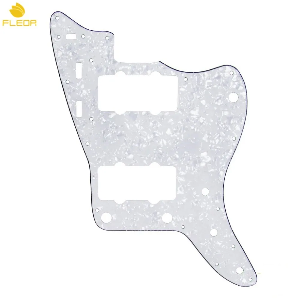 FLEOR белая жемчужная JM накладка на гитару для защиты от царапин 4-слойная с винтами