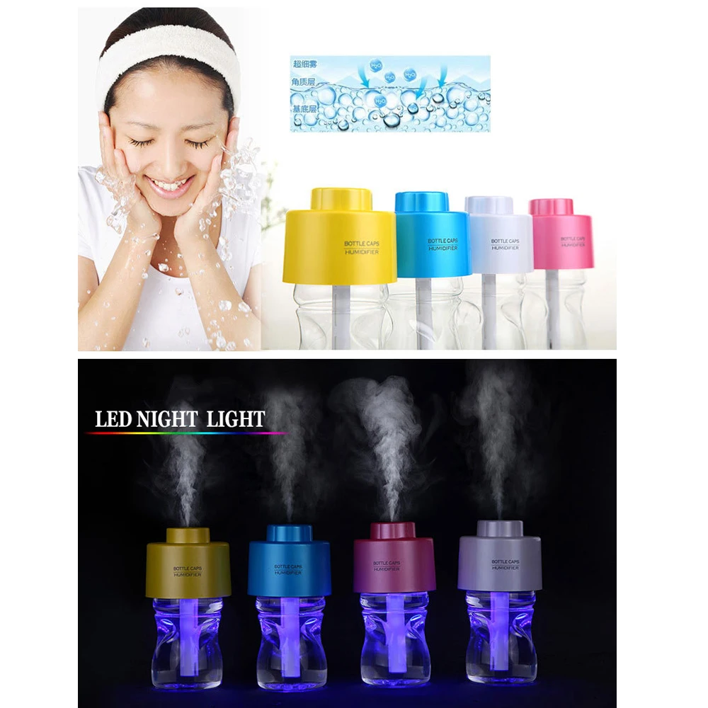 Phlanp Портативный мини-бутылка воды Кепки Увлажнитель Арома диффузор тумана S