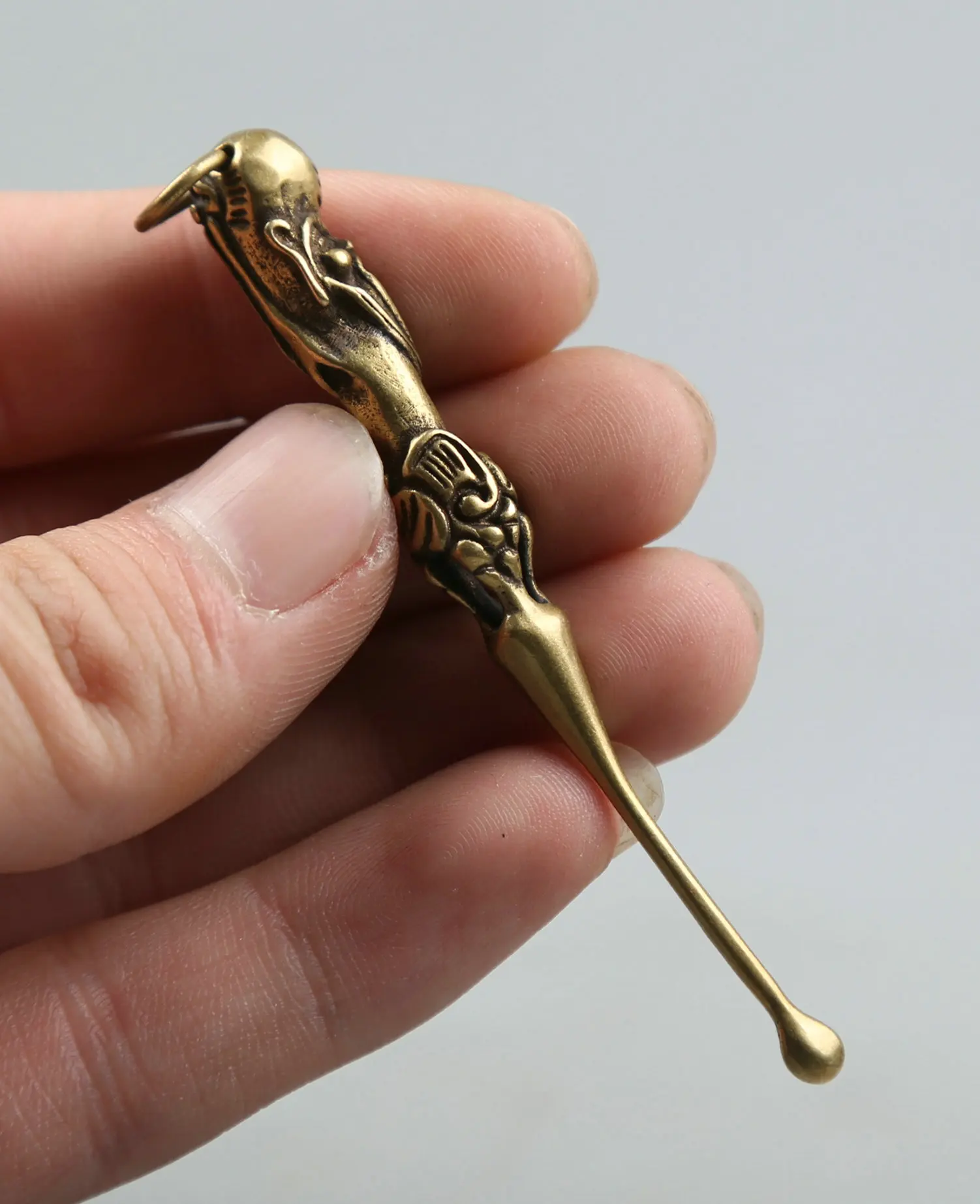 75 мм/2 9 &quotКоллекция антикварные Редкие Китайский Фэншуй маленький Бронзовый