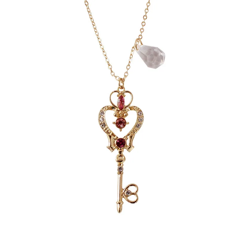 Милый Солдат Сейлор Мун ожерелье в виде Луны на палочке Sailormoon волшебная палочка